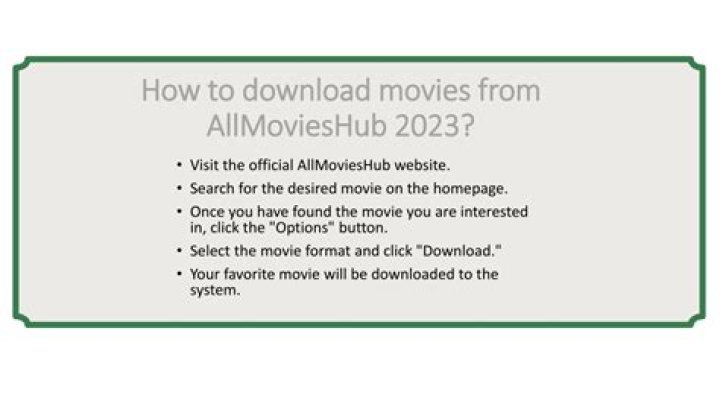 Allmovieshub 300mb: Your Ultimate Guide to Downloading Movies Online